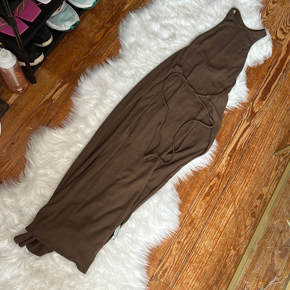 Sz S SheIn brown cover up/dress